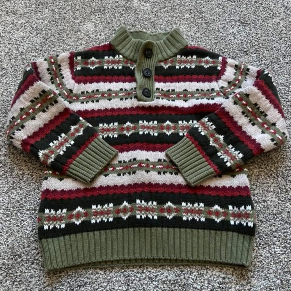 Gymboree Striped Button-Up Sweater